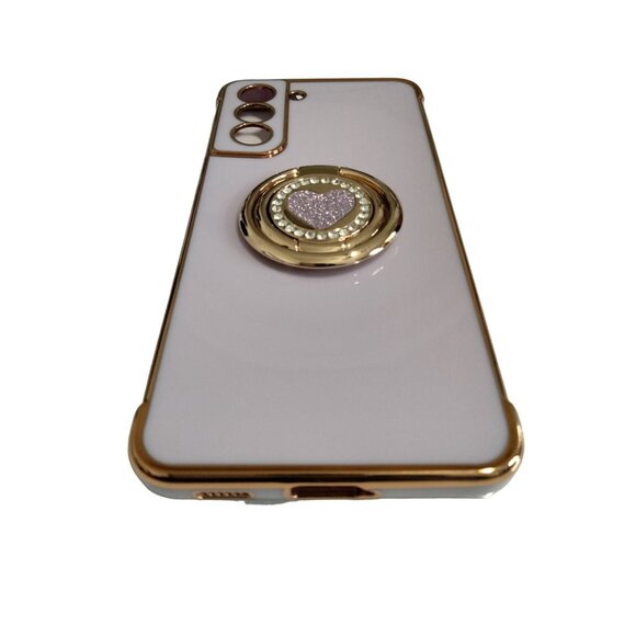 Purple Phone Case With Double Ring Kickstand Compatible with iPhone 7/8/SE - Picture 3 of 8